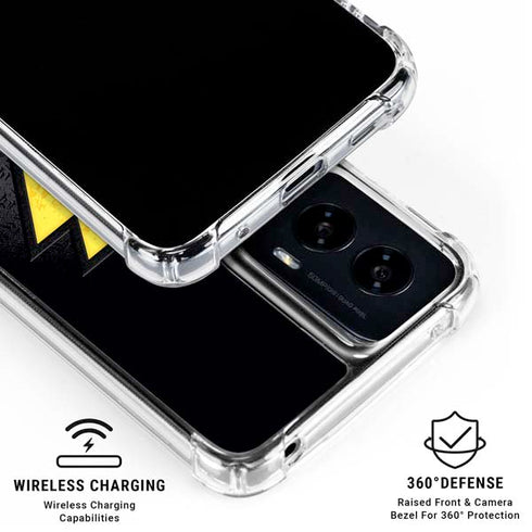 DC Comics Black Adam Movie Art Character and logo Moto G Power 5G (2024) Clear Case