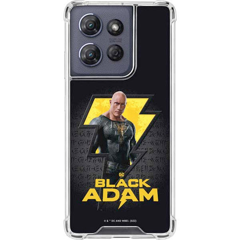 DC Comics Black Adam Movie Art Character and logo Moto G Power 5G (2025) Clear Case
