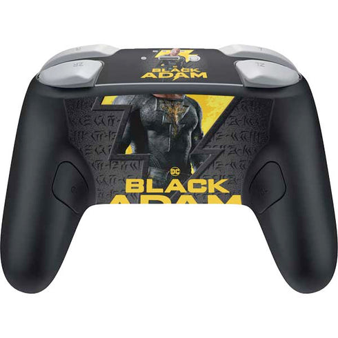 DC Comics Black Adam Movie Art Character and logo Nintendo Switch 2 (2025) Pro Controller Skin