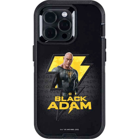 DC Comics Black Adam Movie Art Character and logo Otterbox Defender iPhone Skin
