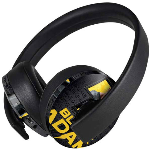 DC Comics Black Adam Movie Art Character and logo PlayStation 4 Gold Wireless Headset Skin