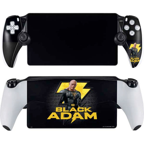 DC Comics Black Adam Movie Art Character and logo PlayStation Portal Remote Player Skin