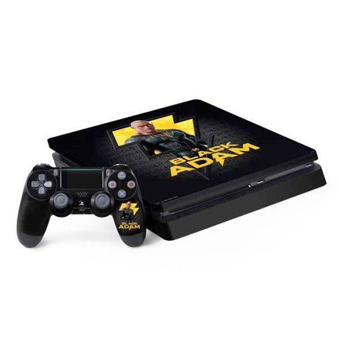 DC Comics Black Adam Movie Art Character and logo PlayStation PS4 Skins
