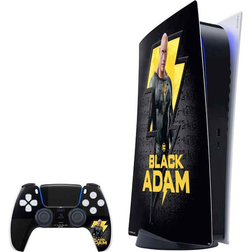 DC Comics Black Adam Movie Art Character and logo PlayStation PS5 Skins