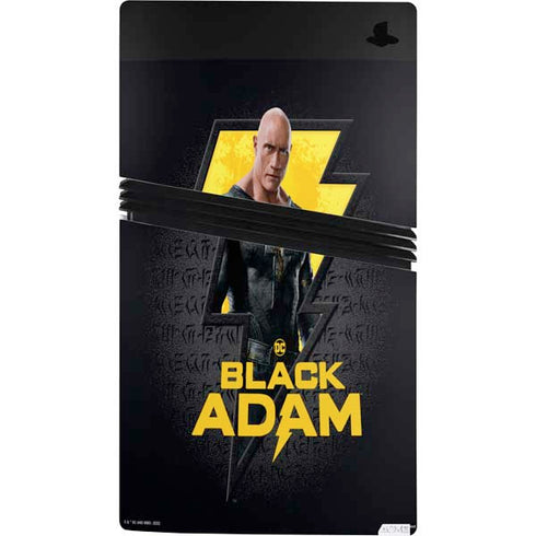 DC Comics Black Adam Movie Art Character and logo PS5 Pro Console Skin
