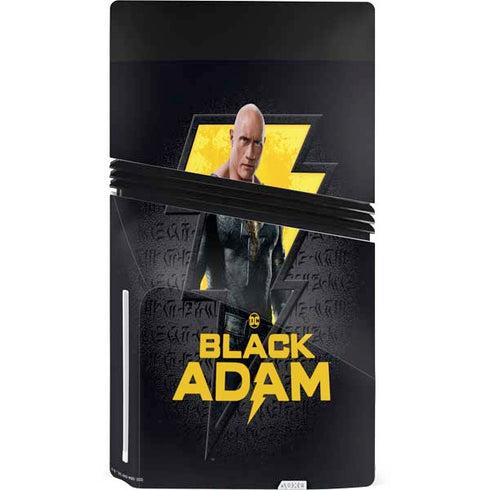 DC Comics Black Adam Movie Art Character and logo PS5 Pro Disk Console Skin