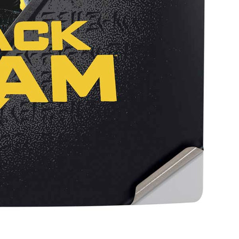 DC Comics Black Adam Movie Art Character and logo PS5 Pro Disk Console Skin