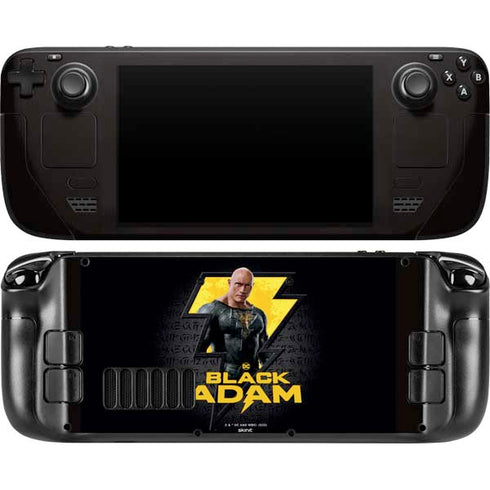 DC Comics Black Adam Movie Art Character and logo Steam Deck Handheld Gaming Computer OLED Skin