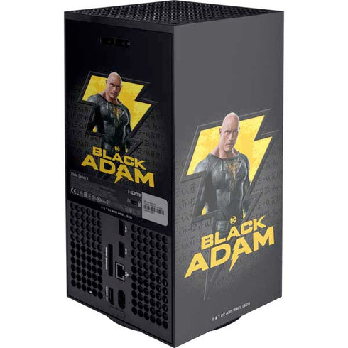 DC Comics Black Adam Movie Art Character and logo XBox Series X Digital Edition Console Skin