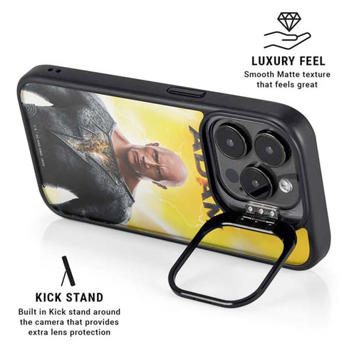 DC Comics Black Adam Movie Charcater Poster iPhone 14 Pro Max Kickstand Case