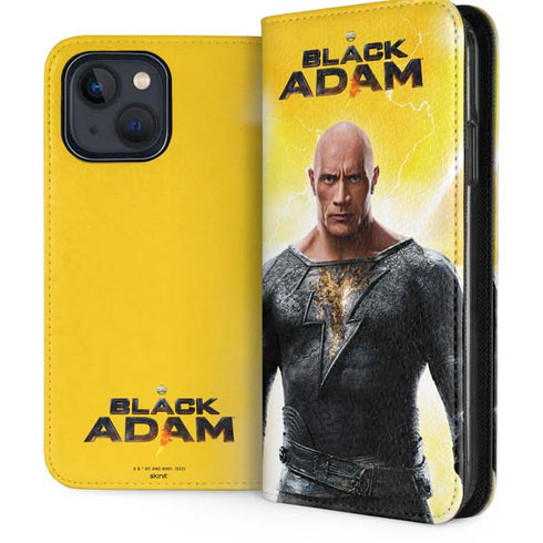 DC Comics Black Adam Movie Charcater Poster iPhone 15 Plus Folio Case