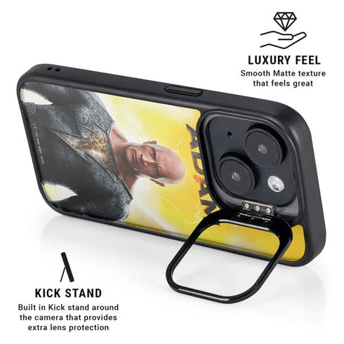 DC Comics Black Adam Movie Charcater Poster iPhone 15 Plus Kickstand Case