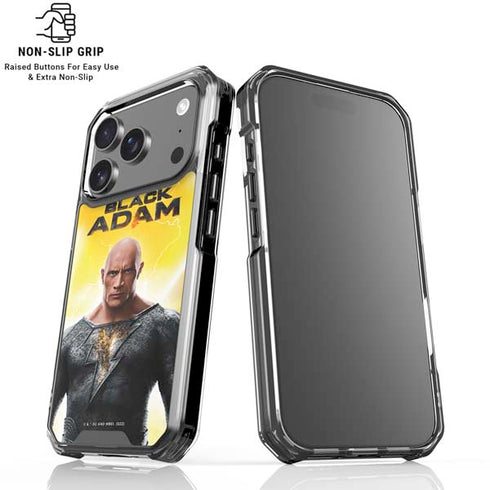 DC Comics Black Adam Movie Charcater Poster iPhone 17 Pro Clear Case