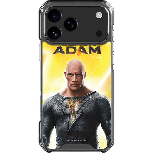 DC Comics Black Adam Movie Charcater Poster iPhone 17 Pro Max Clear Case
