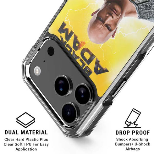 DC Comics Black Adam Movie Charcater Poster iPhone 17 Pro Max Clear Case