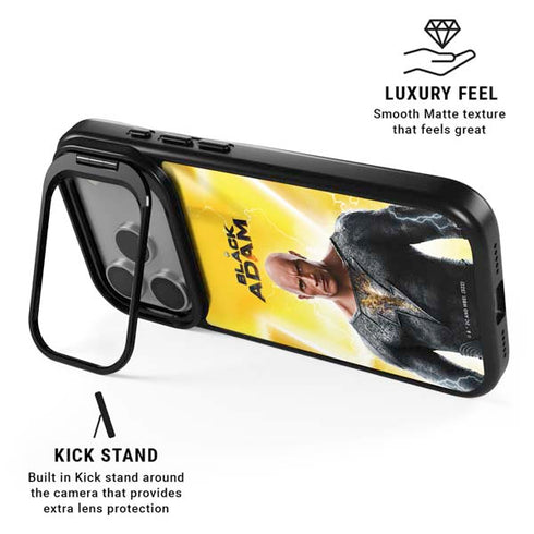 DC Comics Black Adam Movie Charcater Poster iPhone 17 Pro Max Kickstand Case