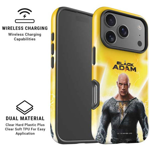 DC Comics Black Adam Movie Charcater Poster iPhone 17 Pro Max Magsafe Impact Case