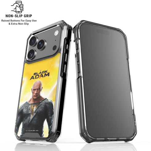 DC Comics Black Adam Movie Charcater Poster iPhone 18 Pro Clear Case