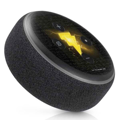 DC Comics Black Adam Lightning Bolt Amazon Echo Dot Skin