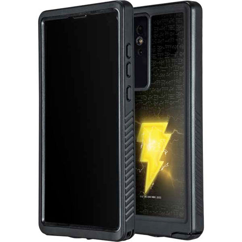 DC Comics Black Adam Lightning Bolt Galaxy S24 Ultra Waterproof Case