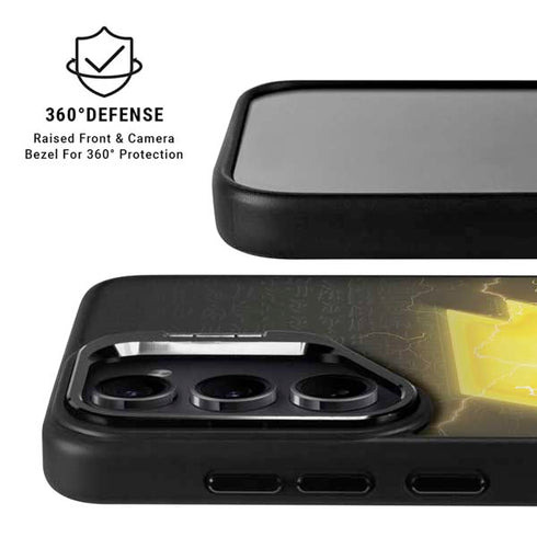 DC Comics Black Adam Lightning Bolt Galaxy S25 FE Kickstand Case