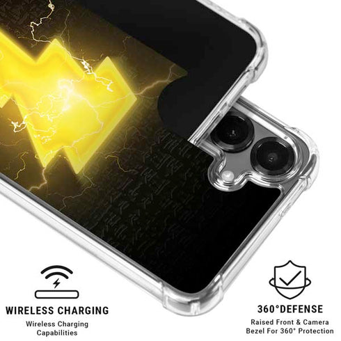 DC Comics Black Adam Lightning Bolt Galaxy S26 Clear Case
