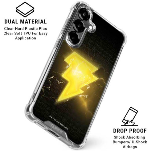 DC Comics Black Adam Lightning Bolt Galaxy S26 Plus Clear Case