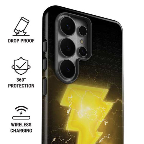 DC Comics Black Adam Lightning Bolt Galaxy S26 Ultra Impact Case