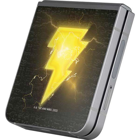 DC Comics Black Adam Lightning Bolt Galaxy Z Flip6 Skin
