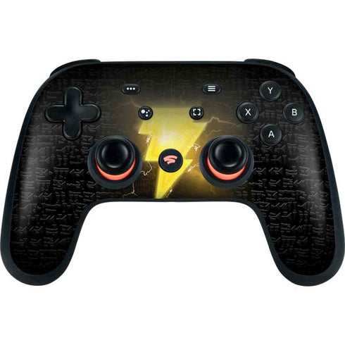 DC Comics Black Adam Lightning Bolt Google Stadia Controller Skin