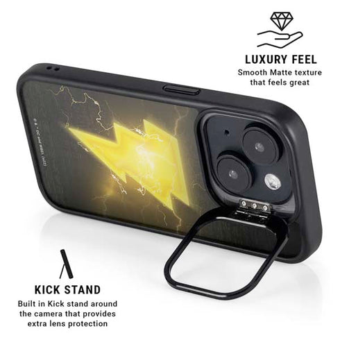DC Comics Black Adam Lightning Bolt iPhone 14 Kickstand Case