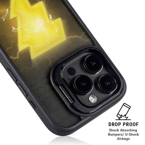 DC Comics Black Adam Lightning Bolt iPhone 15 Pro Max Kickstand Case