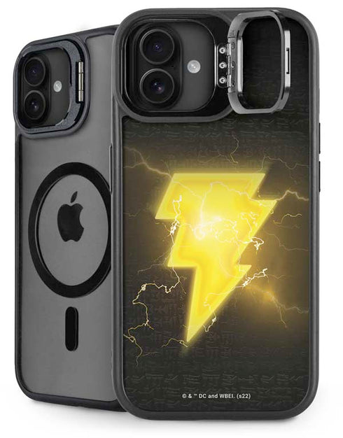 DC Comics Black Adam Lightning Bolt iPhone 16 Kickstand Case