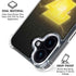 DC Comics Black Adam Lightning Bolt iPhone 16 Plus Clear Case