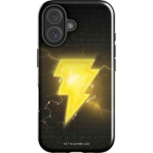 DC Comics Black Adam Lightning Bolt iPhone 16 Plus Impact Case