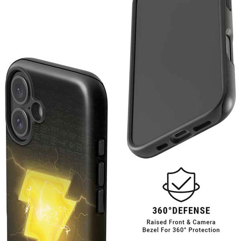 DC Comics Black Adam Lightning Bolt iPhone 16 Plus Magsafe Impact Case