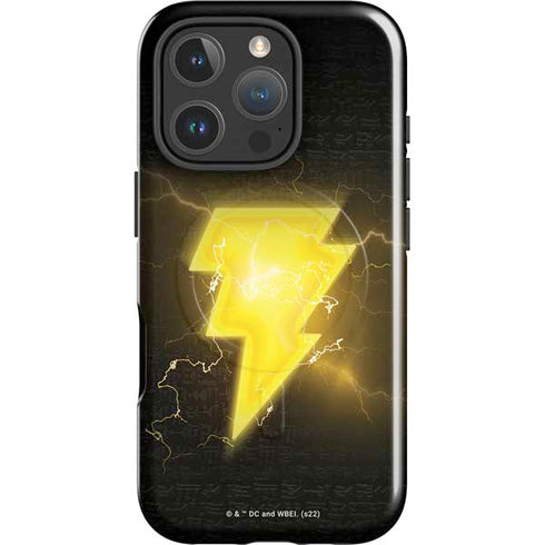 DC Comics Black Adam Lightning Bolt iPhone 16 Pro Magsafe Impact Case