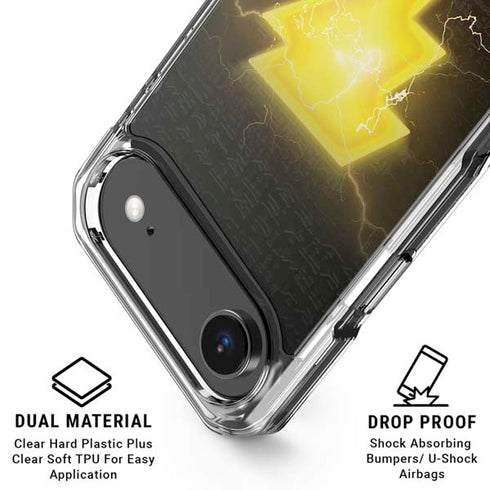 DC Comics Black Adam Lightning Bolt iPhone 17 Air Clear Case