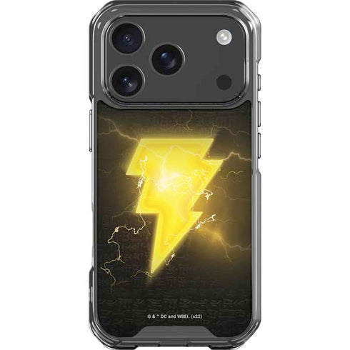 DC Comics Black Adam Lightning Bolt iPhone 17 Pro Clear Case