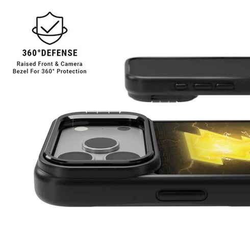 DC Comics Black Adam Lightning Bolt iPhone 17 Pro Kickstand Case