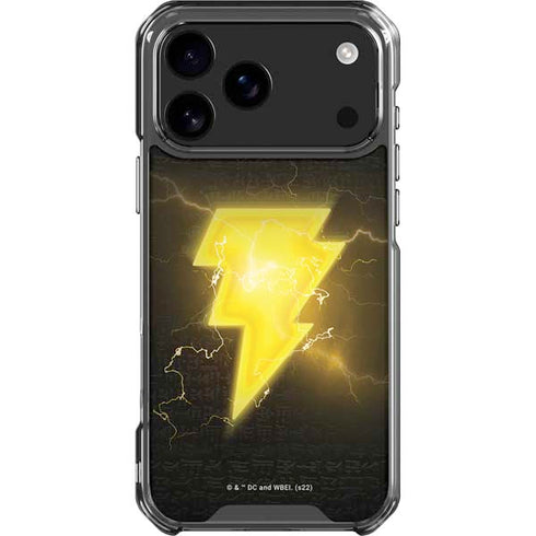 DC Comics Black Adam Lightning Bolt iPhone 17 Pro Max Clear Case