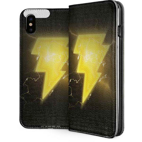 DC Comics Black Adam Lightning Bolt iPhone 8 Folio Case