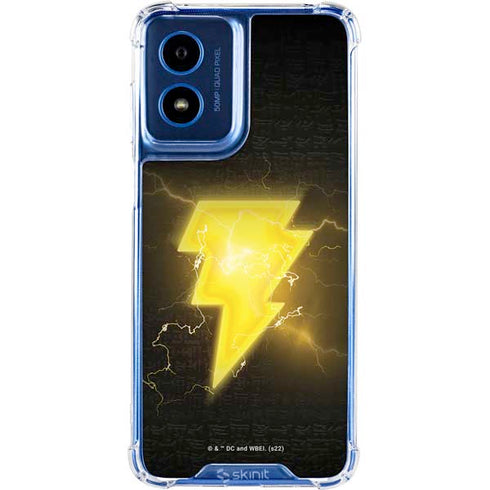 DC Comics Black Adam Lightning Bolt Moto G 5G (2024) Clear Case