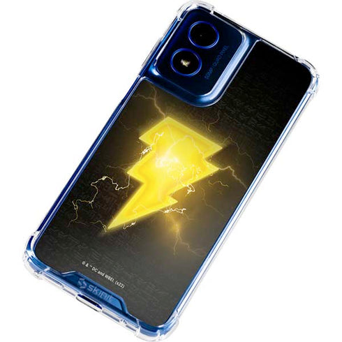 DC Comics Black Adam Lightning Bolt Moto G 5G (2024) Clear Case