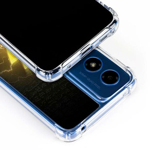 DC Comics Black Adam Lightning Bolt Moto G 5G (2024) Clear Case