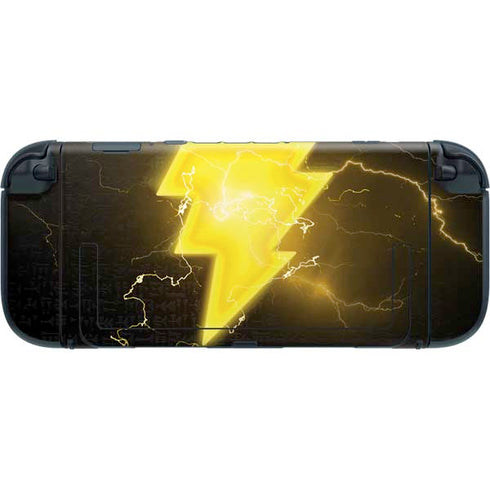 DC Comics Black Adam Lightning Bolt Nintendo Switch 2 (2025) with Joy-Con Skin
