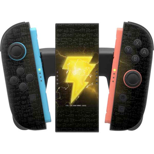 DC Comics Black Adam Lightning Bolt Nintendo Switch 2 (2025) Joy-Con Controller Skin