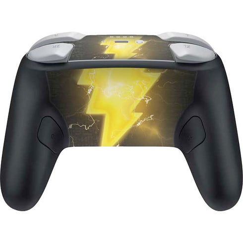 DC Comics Black Adam Lightning Bolt Nintendo Switch 2 (2025) Pro Controller Skin