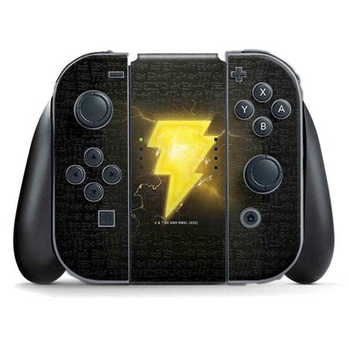 DC Comics Black Adam Lightning Bolt Nintendo Skins