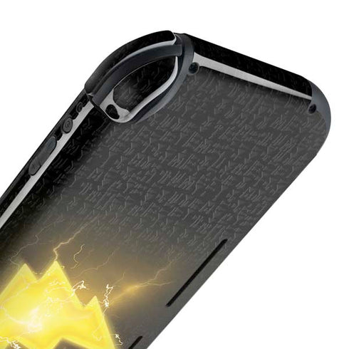 DC Comics Black Adam Lightning Bolt Nintendo Switch Lite Skin